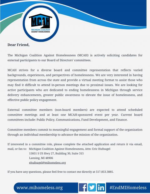 Board of Directors | Committee Application - MCAH